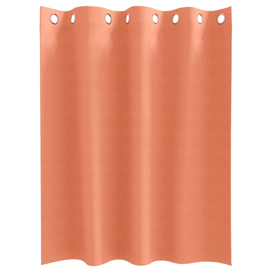 vidaXL Κουρτίνες με κουρτίνες 2 pcs Τερακότα 140 x 140 cm Πολυεστέρας