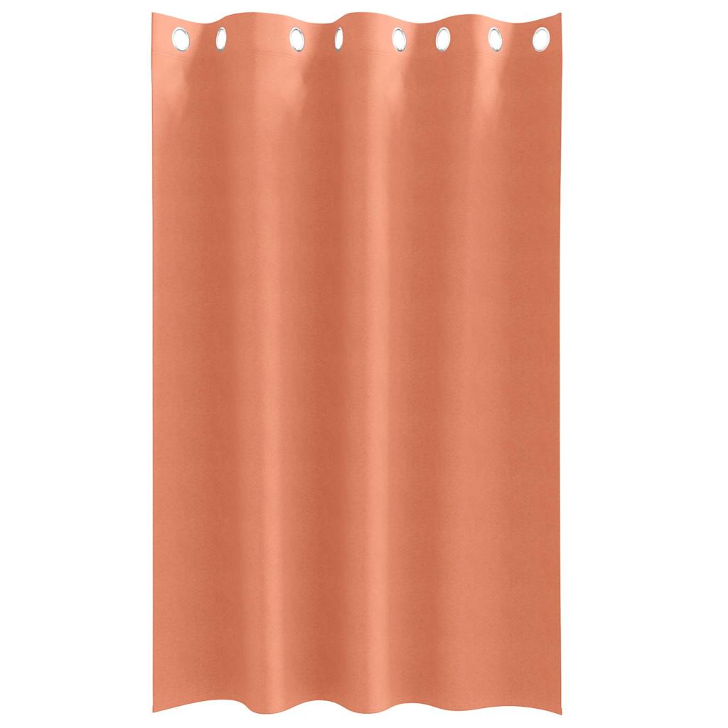 vidaXL Κουρτίνες με κουρτίνες 2 pcs Τερακότα 175 x 140 εκ. Πολυεστέρας