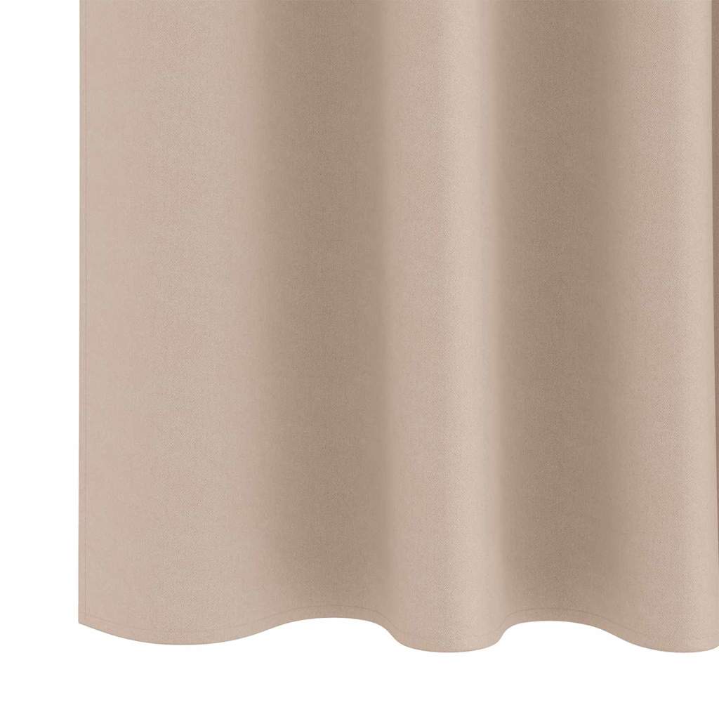 vidaXL Κουρτίνες με κουρτίνες 2 pcs Taupe 225 x 140 εκ. Πολυεστέρας
