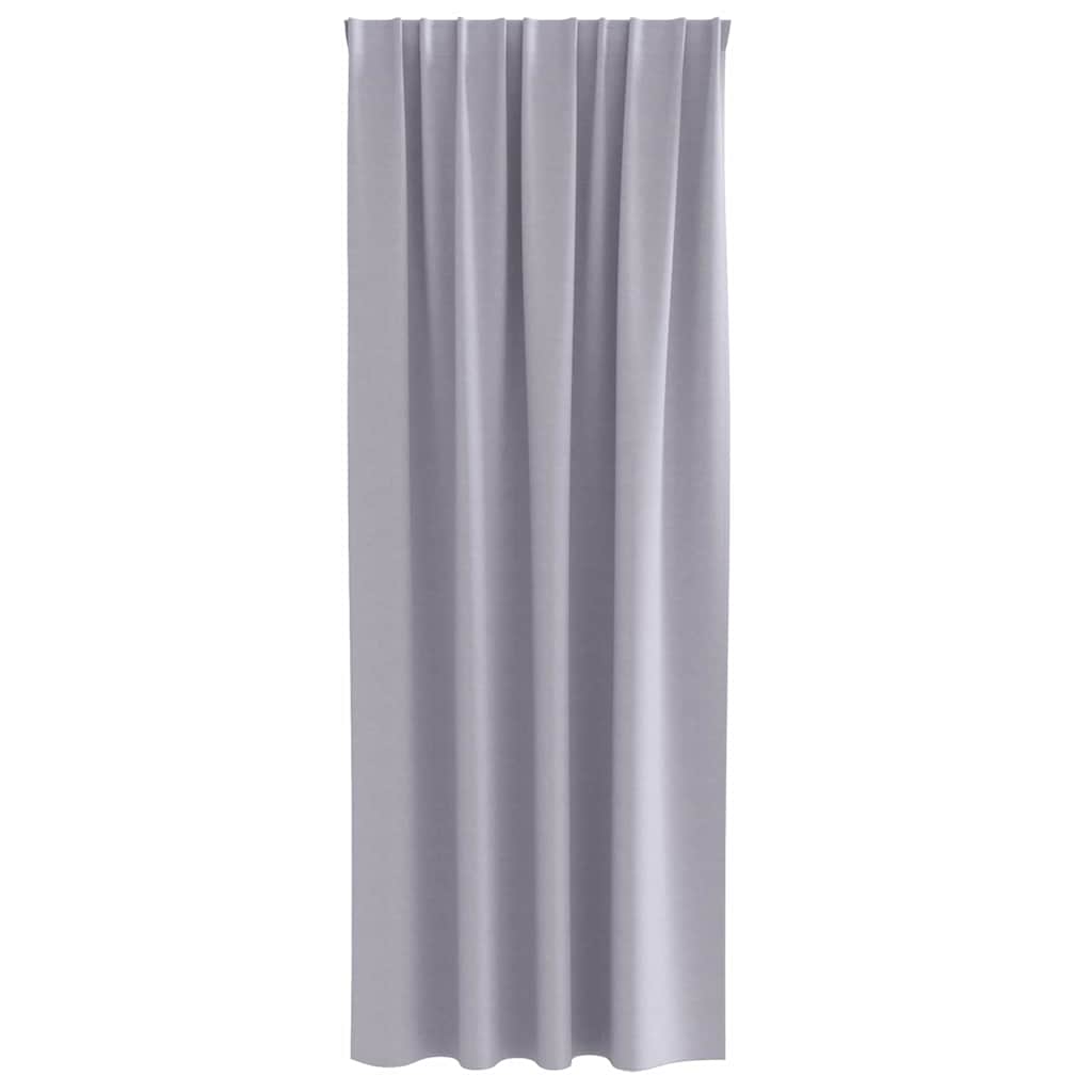 vidaXL Κουρτίνες 2 pcs Μεταλλικό Γκρι 260 x 140 εκ. Πολυεστέρας