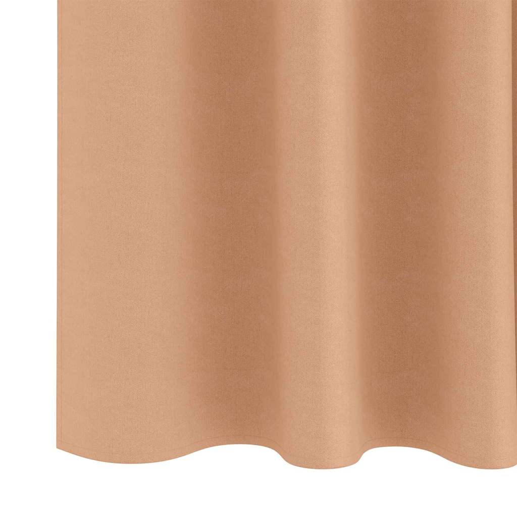 vidaXL Κουρτίνες 2 pcs Ανοιχτό καφέ 225 x 140 εκ. Πολυεστέρας