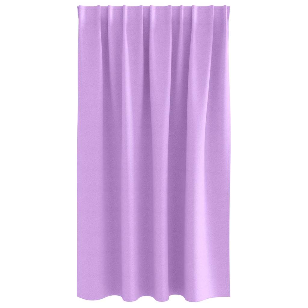 vidaXL Κουρτίνες με κουρτίνες 2 pcs Μοβ 140 x 140 cm Πολυεστέρας