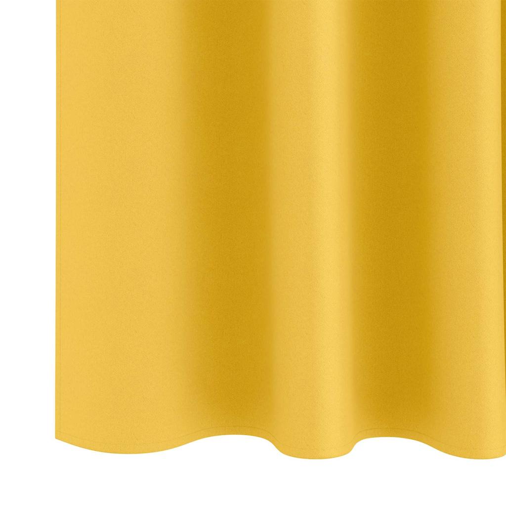 vidaXL Κουρτίνες 2 pcs κίτρινο μουσταρδί 225 x 140 εκ. Πολυεστέρας