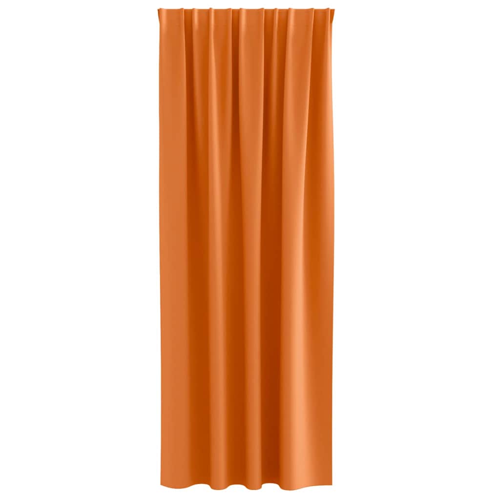 vidaXL Κουρτίνες 2 pcs Φωτεινό Πορτοκάλι 245 x 140 εκ. Πολυεστέρας