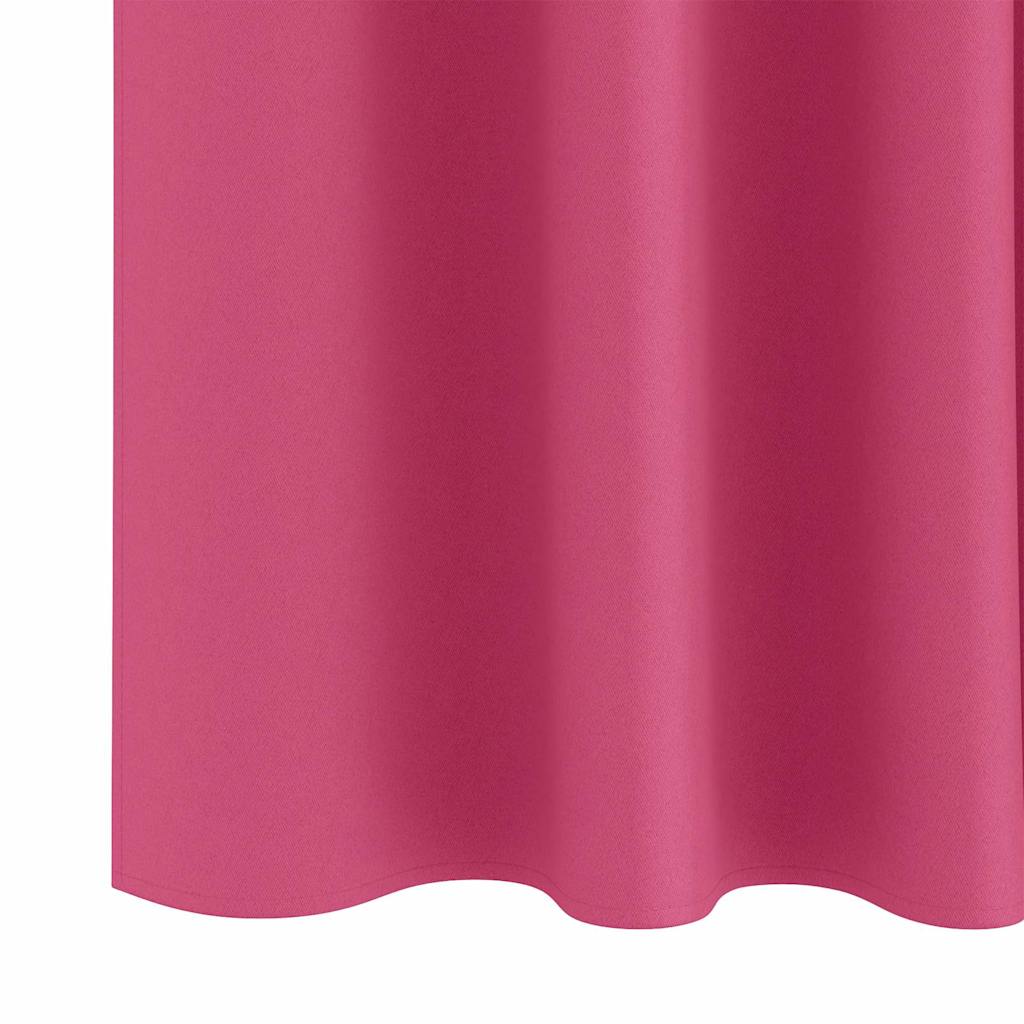 vidaXL Κουρτίνες 2 pcs Φωτεινό Ροζ 225 x 140 εκ. Πολυεστέρας