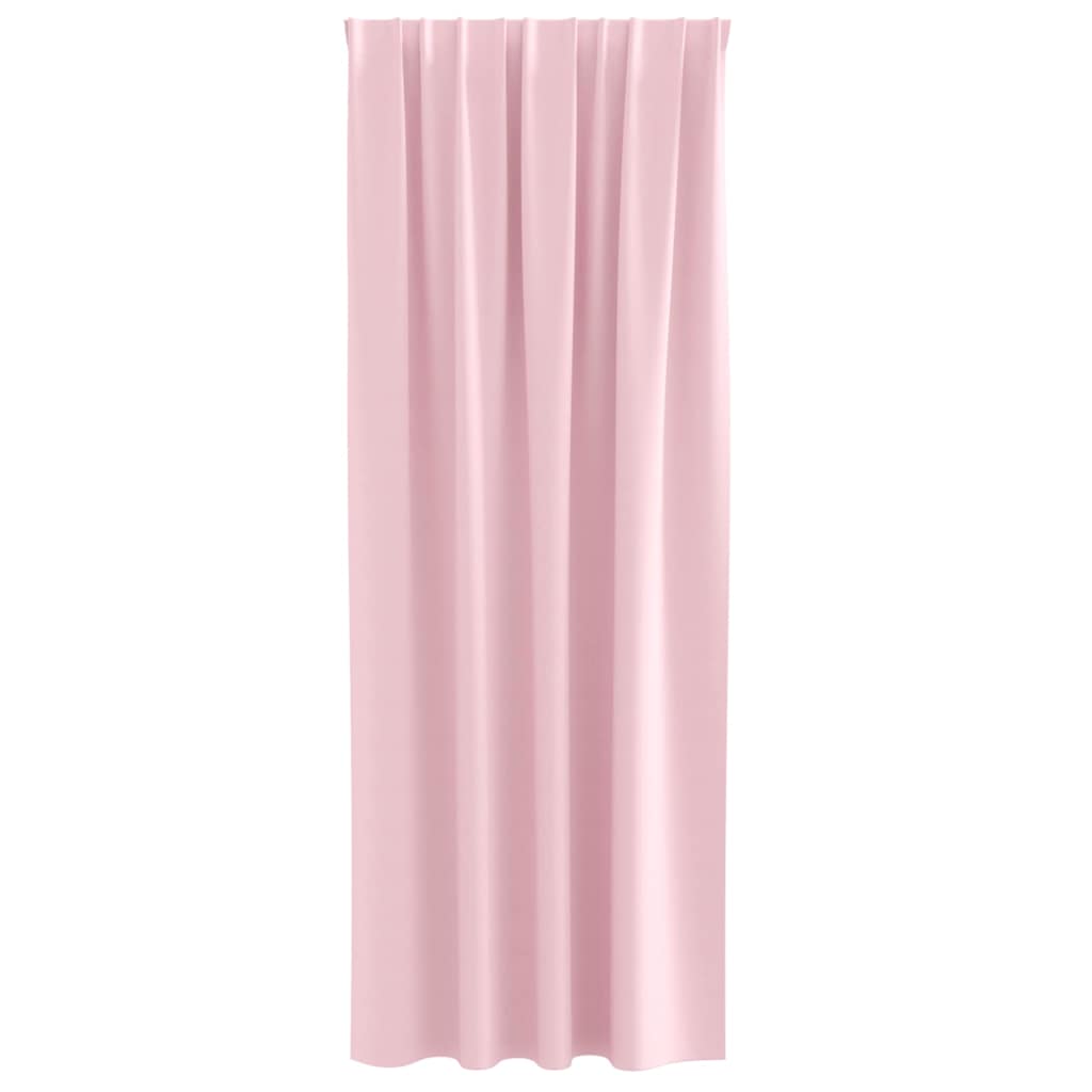 vidaXL Κουρτίνες 2 pcs Μωρουδίστικο Ροζ 245 x 140 εκ. Πολυεστέρας