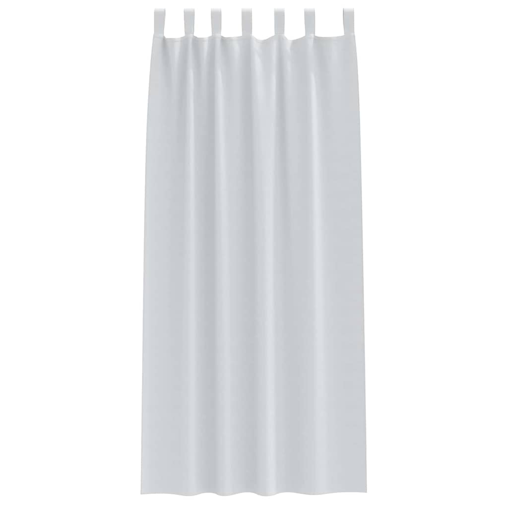 vidaXL Κουρτίνες 2 pcs Ανοιχτό Γκρι 245 x 140 εκ. Πολυεστέρας