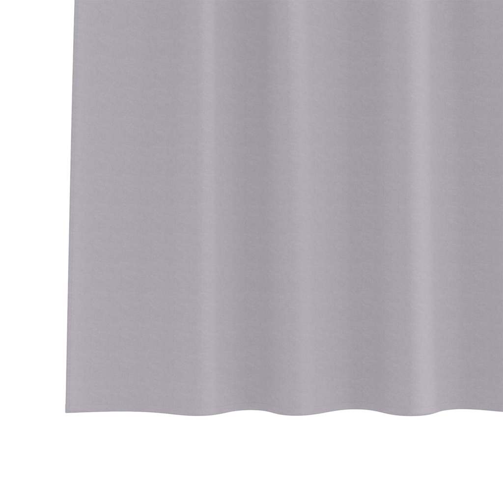vidaXL Κουρτίνες 2 pcs Μεταλλικό Γκρι 245 x 140 εκ. Πολυεστέρας