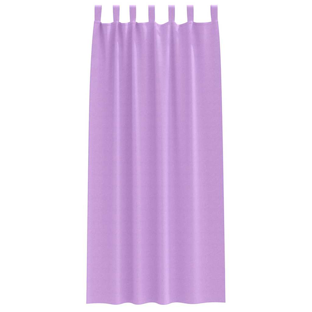 vidaXL Κουρτίνες με κουρτίνες 2 pcs Μοβ 260 x 140 εκ. Πολυεστέρας