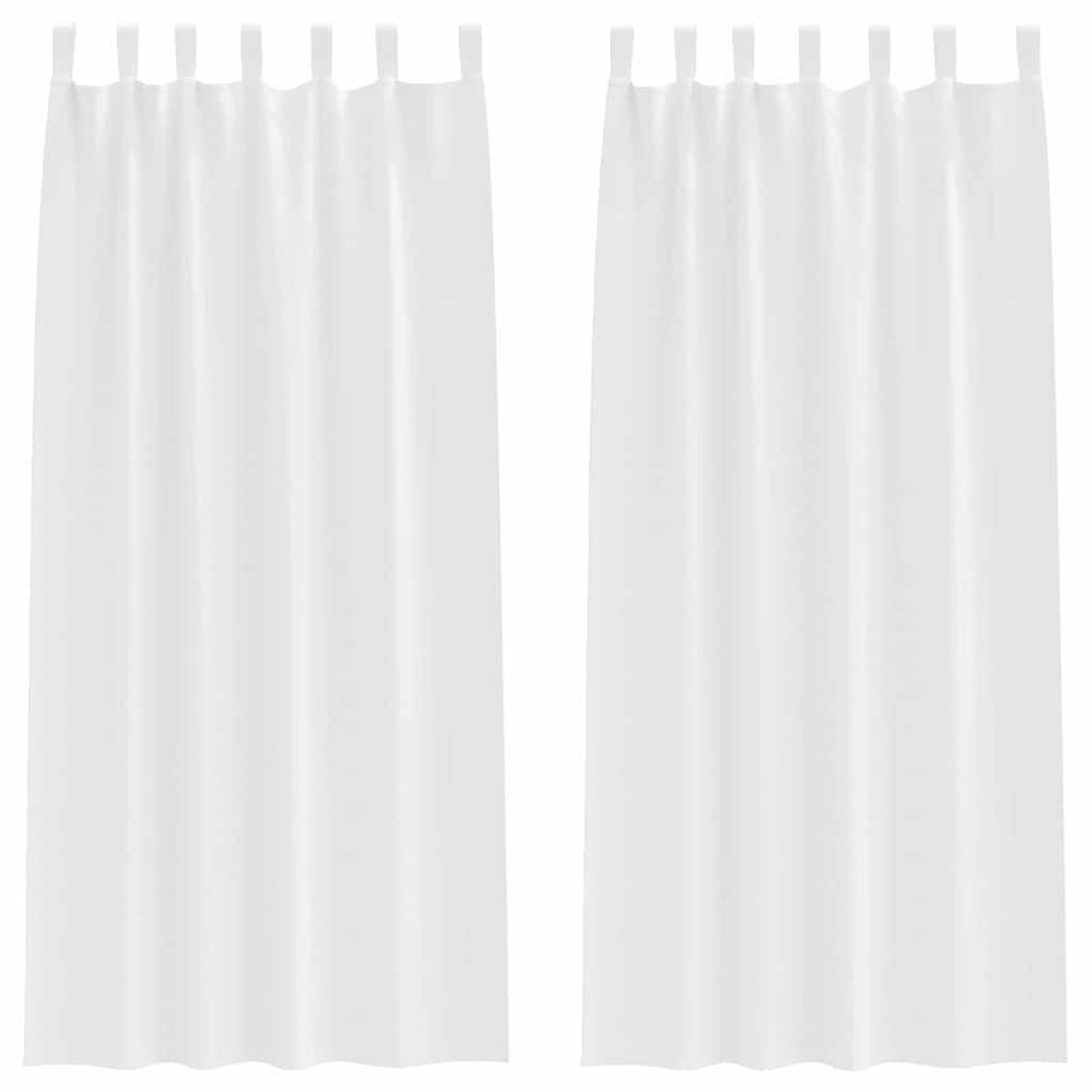 vidaXL Κουρτίνες 2 pcs Καθαρό Λευκό 260 x 140 εκ. Πολυεστέρας