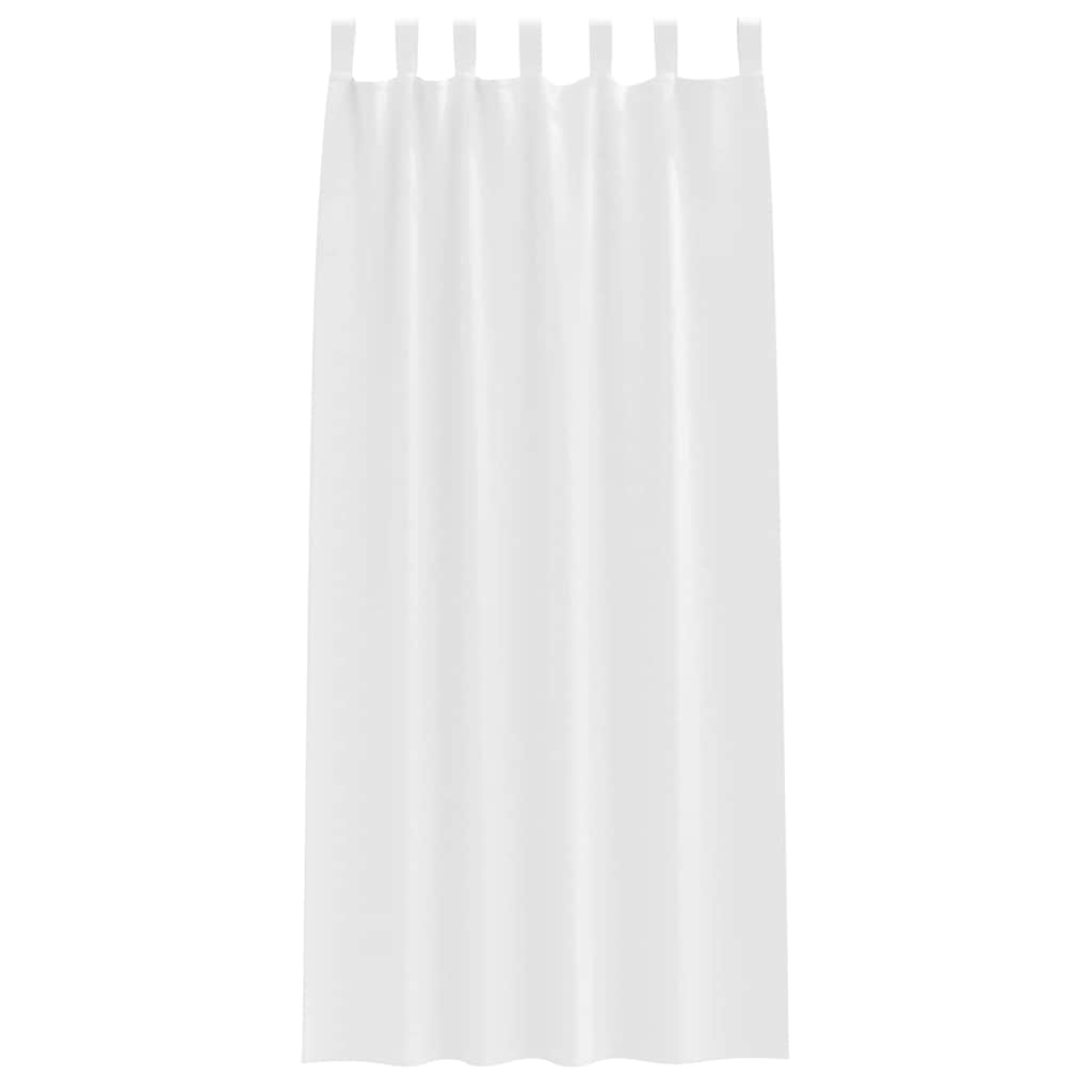 vidaXL Κουρτίνες 2 pcs Καθαρό Λευκό 260 x 140 εκ. Πολυεστέρας