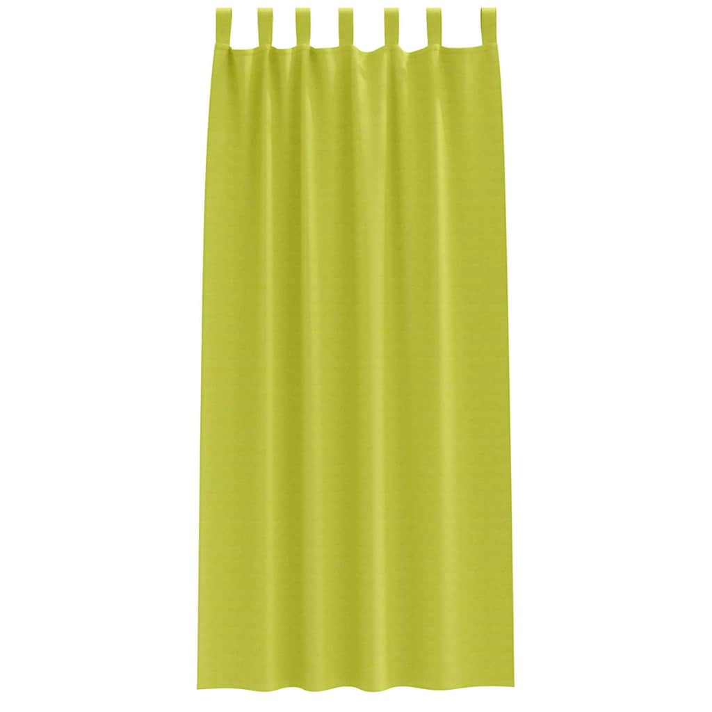 vidaXL Κουρτίνες με κουρτίνες 2 pcs Λαχανί 260 x 140 εκ. Πολυεστέρας