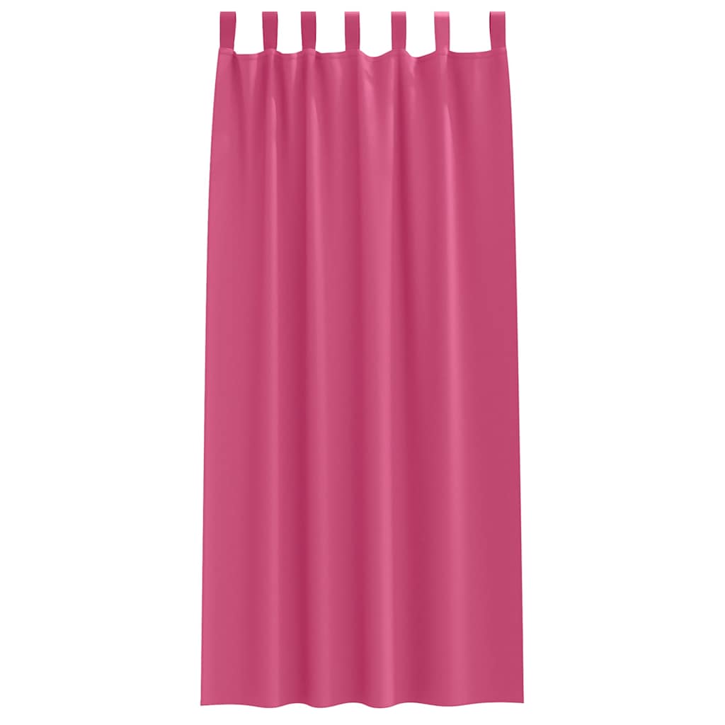 vidaXL Κουρτίνες 2 pcs Φωτεινό Ροζ 245 x 140 εκ. Πολυεστέρας