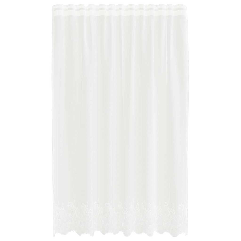 vidaXL Κουρτίνες με κουρτίνες Λευκό 150 x 140 εκ. Πολυεστέρας