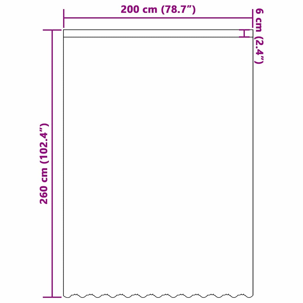 vidaXL Κουρτίνες με κουρτίνες Floral Λευκό Πολυεστέρας
