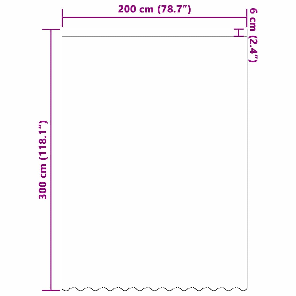 vidaXL Κουρτίνες με κουρτίνες Floral Λευκό Πολυεστέρας