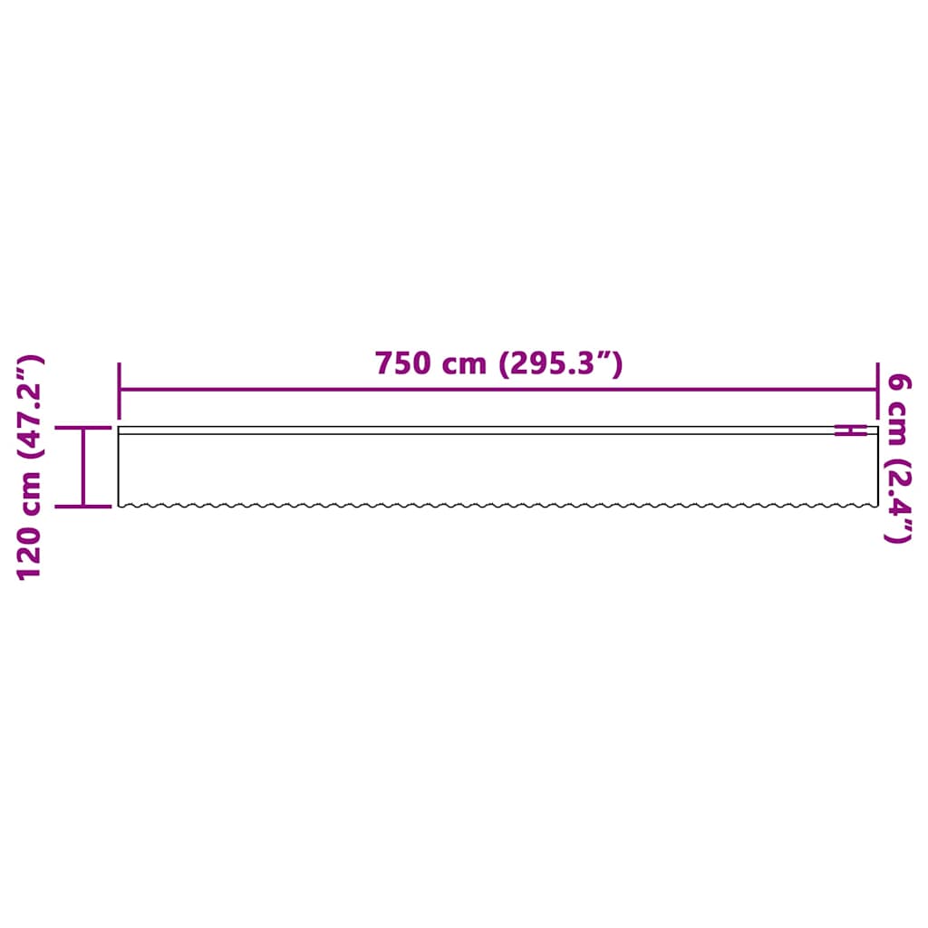 vidaXL Κουρτίνες με κουρτίνες Floral Λευκό 750 x 120 εκ. Πολυεστέρας