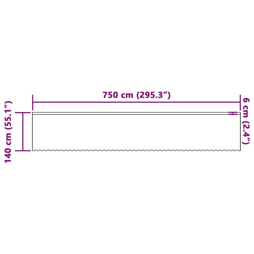 vidaXL Κουρτίνες με κουρτίνες Λευκό 750 x 140 εκ. Πολυεστέρας