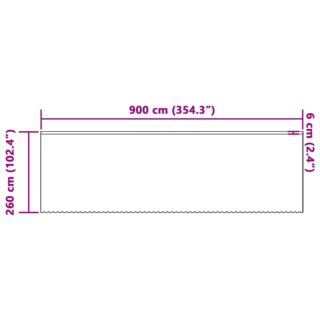 vidaXL Κουρτίνες με κουρτίνες Floral Λευκό 900 x 260 εκ. Πολυεστέρας