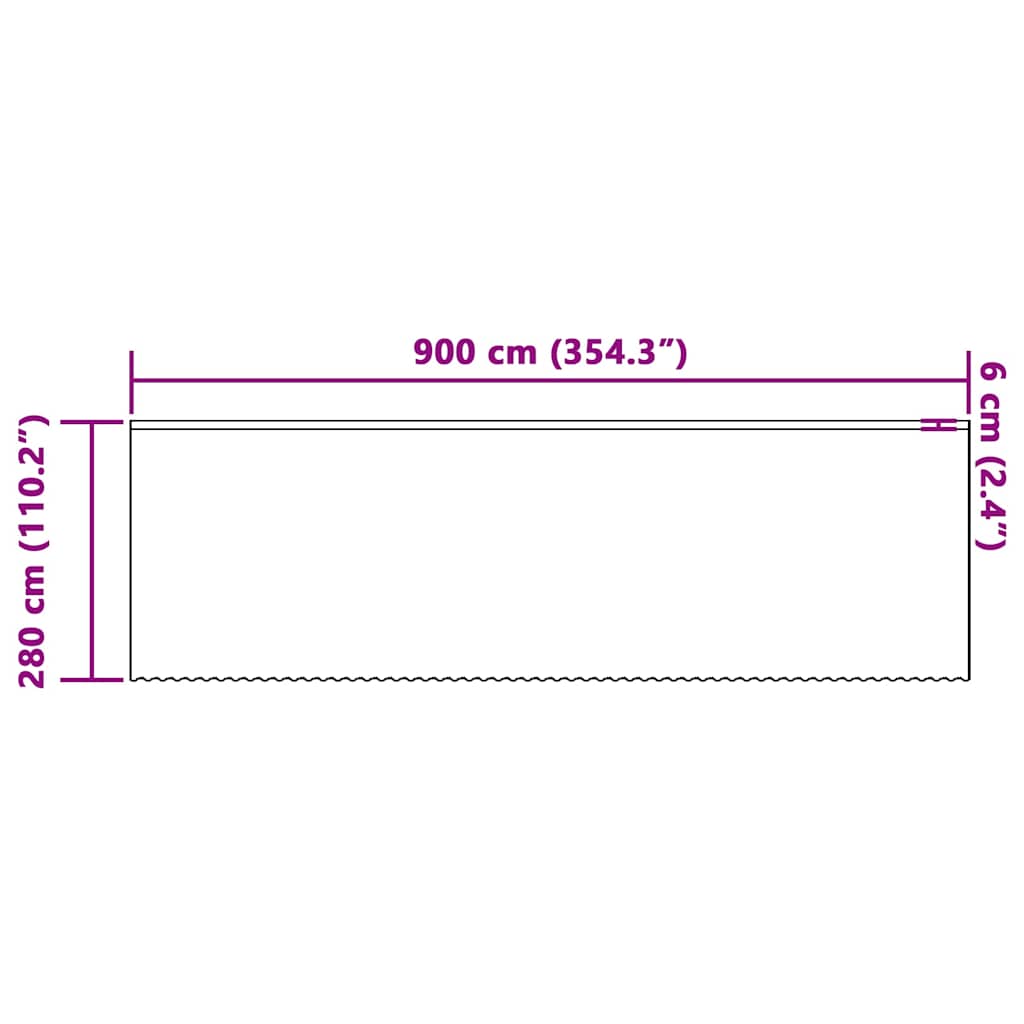 vidaXL Κουρτίνες με κουρτίνες Floral Λευκό 900 x 280 εκ. Πολυεστέρας