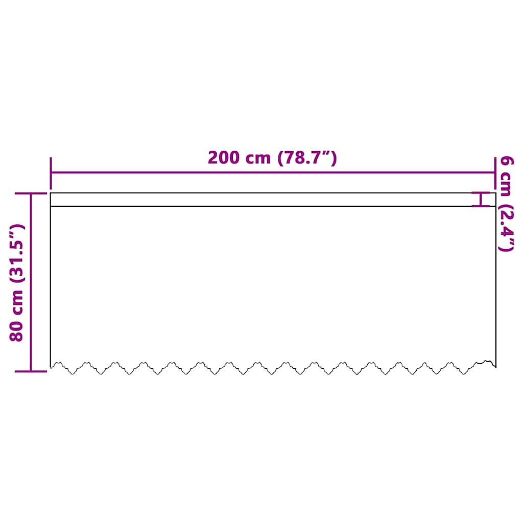 vidaXL Κουρτίνες με κουρτίνες Λευκό 200 x 80 εκατοστά Πολυεστέρας