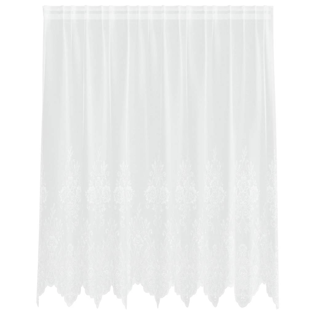 vidaXL Κουρτίνες με κουρτίνες Λευκό 200 x 140 cm Πολυεστέρας