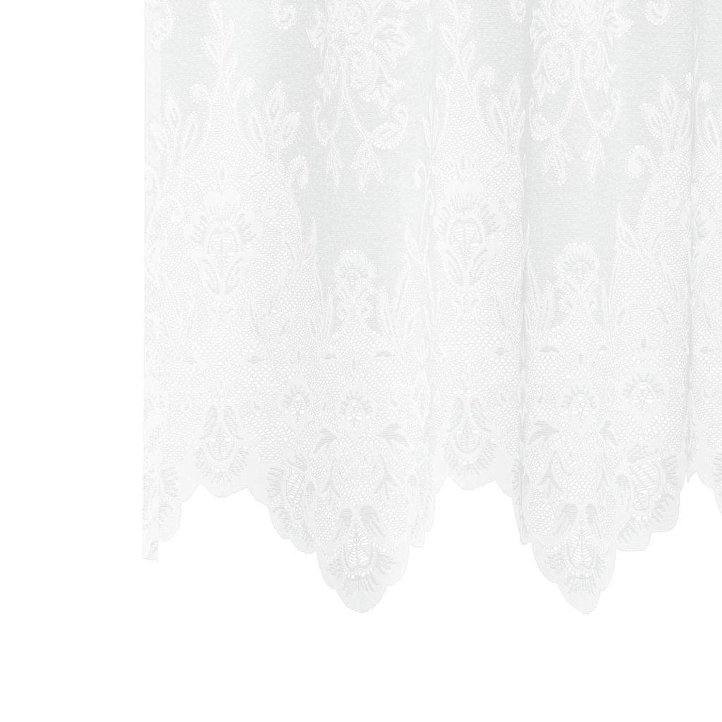 vidaXL Κουρτίνες με κουρτίνες Floral Λευκό 200 x 240 cm Πολυεστέρας