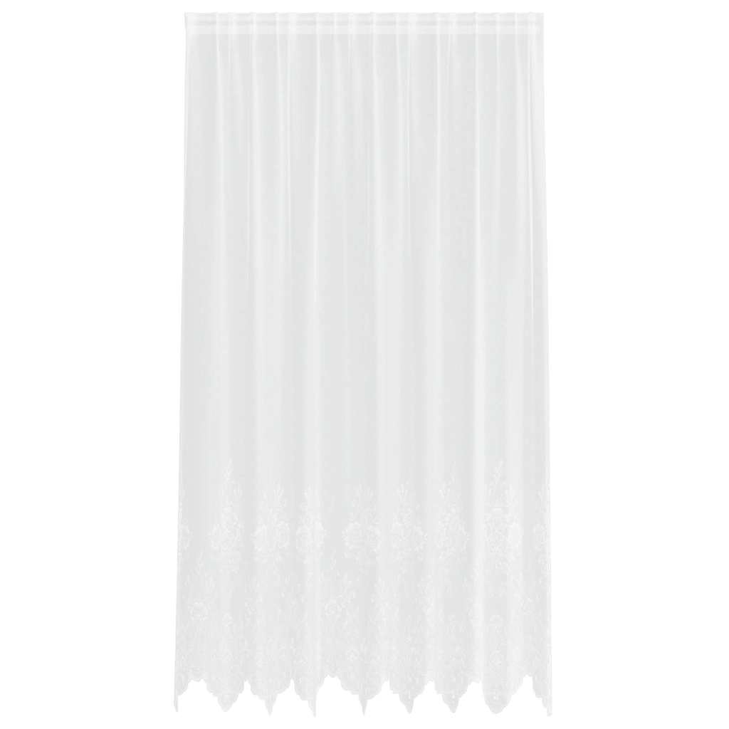 vidaXL Κουρτίνες με κουρτίνες Floral Λευκό 200 x 240 cm Πολυεστέρας
