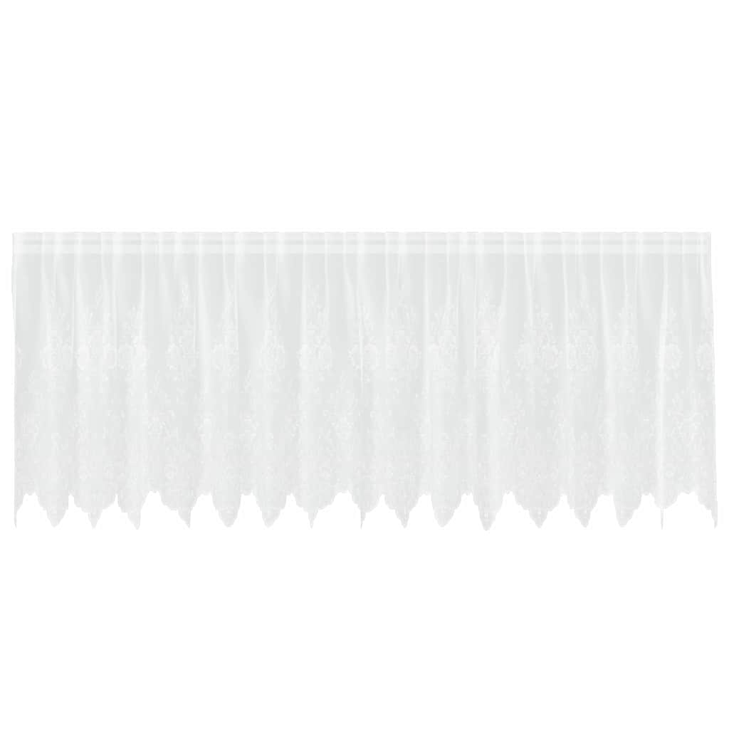 vidaXL Κουρτίνες με κουρτίνες Λευκό 500x100cm Πολυεστέρας