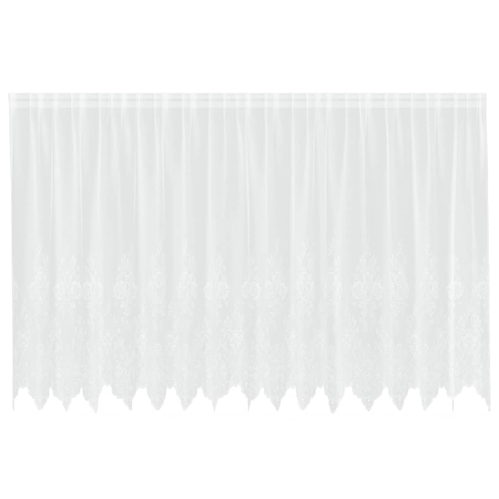 vidaXL Κουρτίνες με κουρτίνες Λευκό 500x100cm Πολυεστέρας