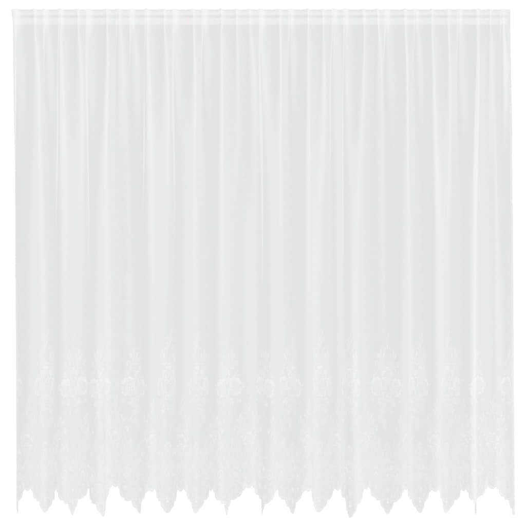 vidaXL Κουρτίνες με κουρτίνες Λευκό 500x100cm Πολυεστέρας