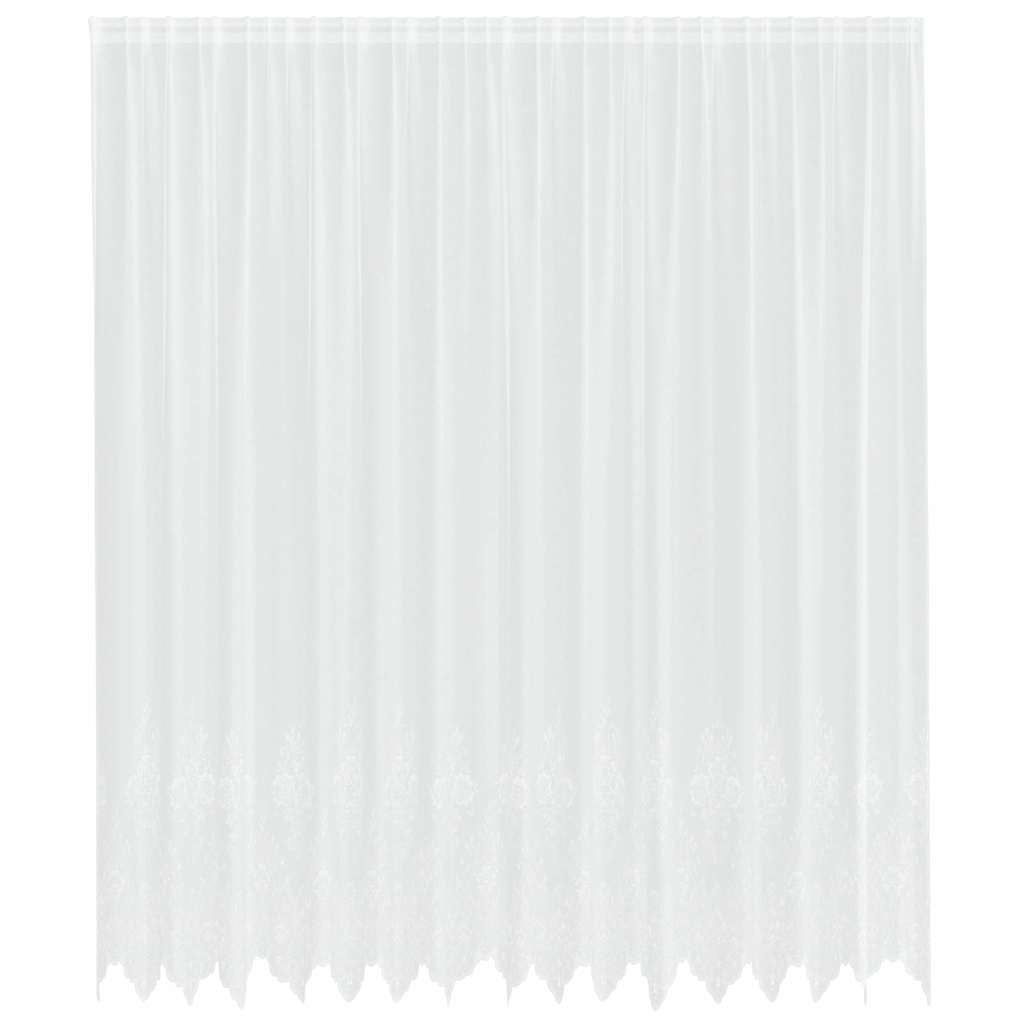 vidaXL Κουρτίνες με κουρτίνες Λευκό 500x100cm Πολυεστέρας