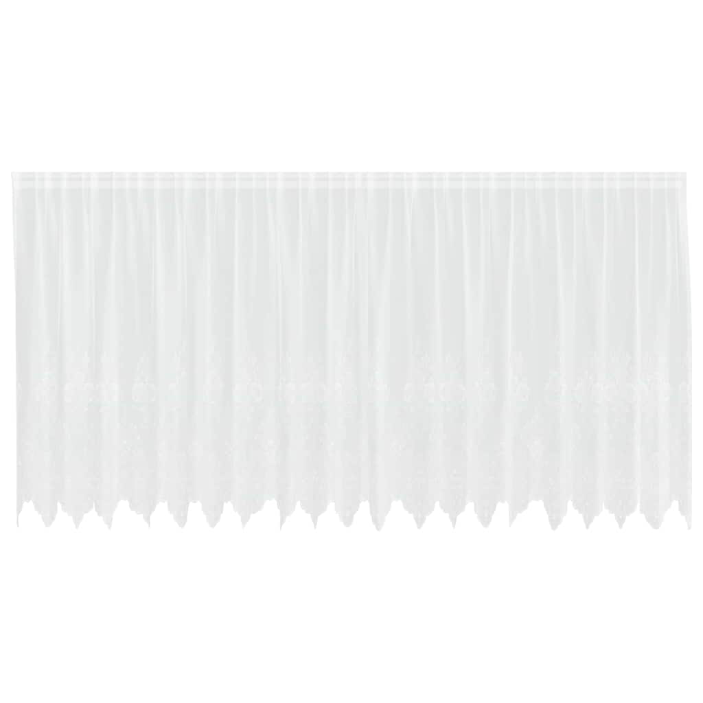 vidaXL Κουρτίνες με κουρτίνες Λευκό 500x100cm Πολυεστέρας