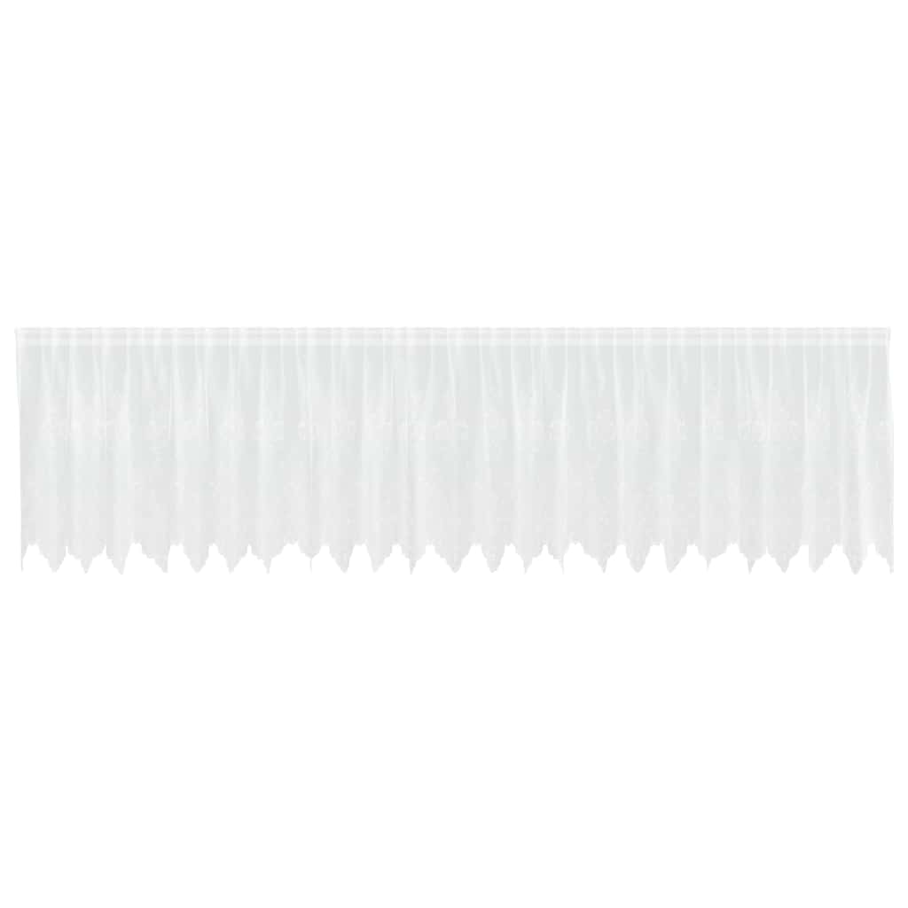 vidaXL Κουρτίνες με κουρτίνες Λευκό 500x100cm Πολυεστέρας