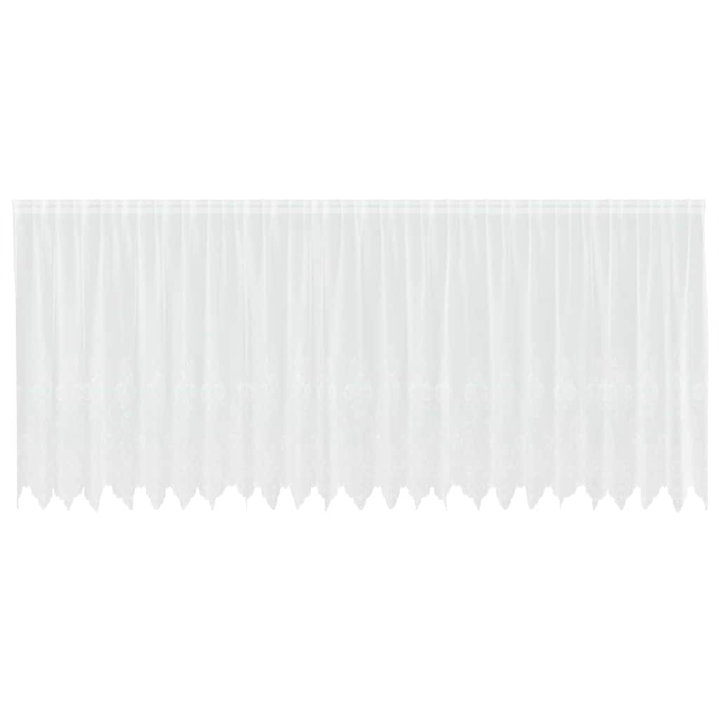 vidaXL Κουρτίνες με κουρτίνες Λευκό 500x100cm Πολυεστέρας