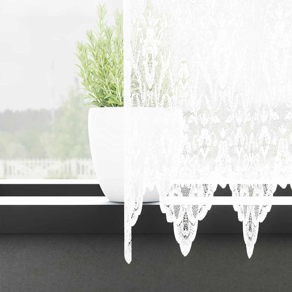 vidaXL Κουρτίνες με κουρτίνες Άλλο Λευκό 600 x 245 cm Πολυεστέρας