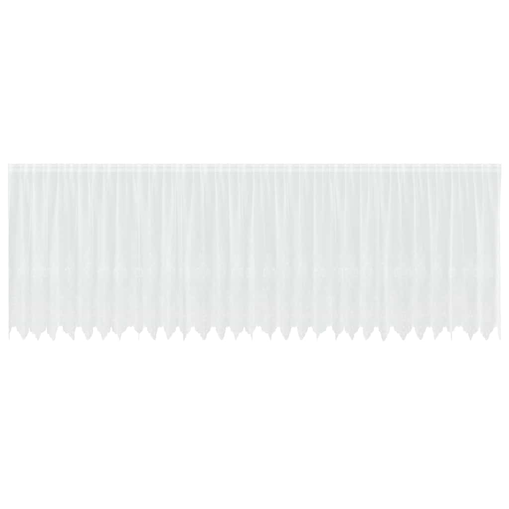 vidaXL Κουρτίνες με κουρτίνες Λευκό 500x100cm Πολυεστέρας