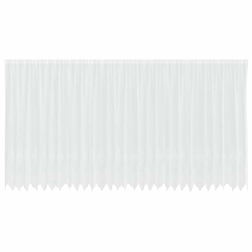 vidaXL Κουρτίνες με κουρτίνες Λευκό 500x100cm Πολυεστέρας