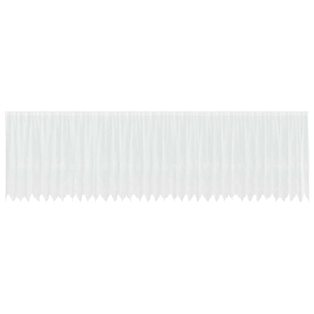 vidaXL Κουρτίνες με κουρτίνες Λευκό 500x100cm Πολυεστέρας