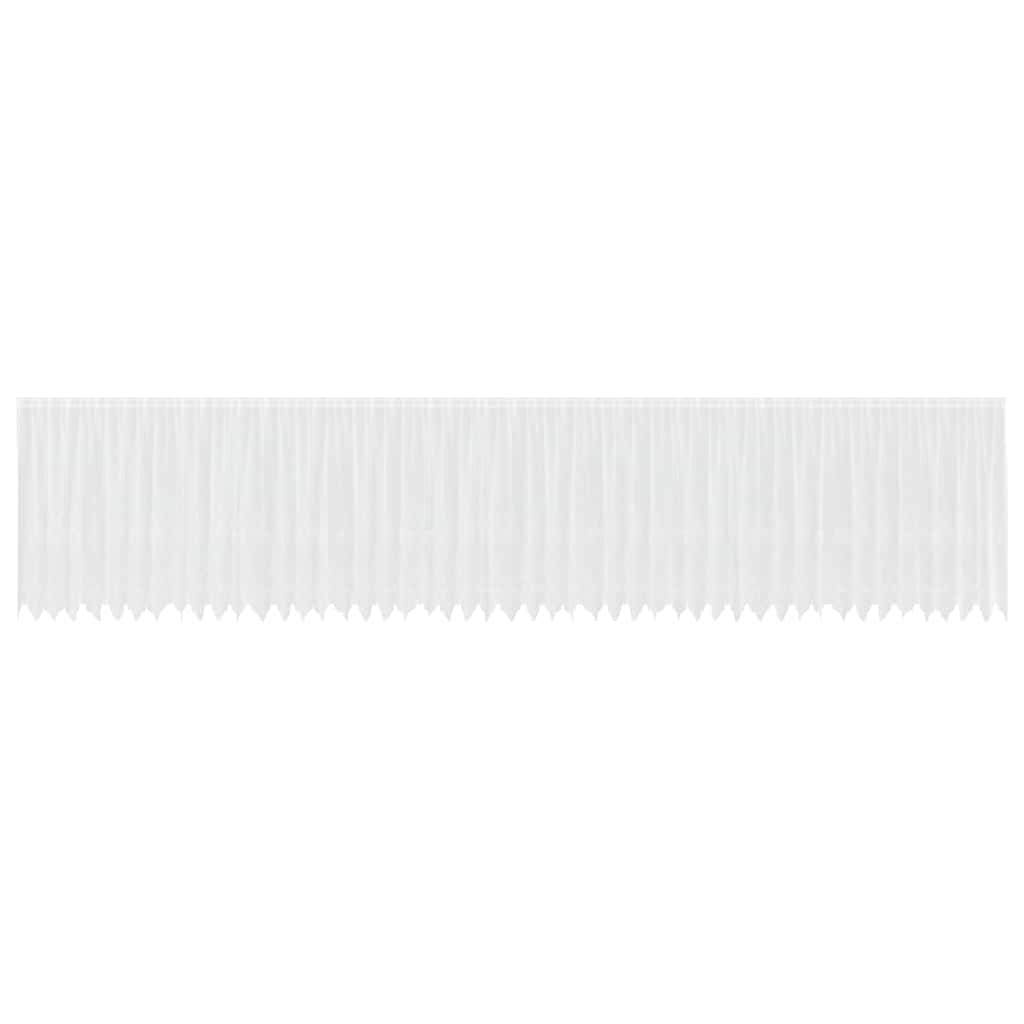 vidaXL Κουρτίνες με κουρτίνες Λευκό 500x100cm Πολυεστέρας
