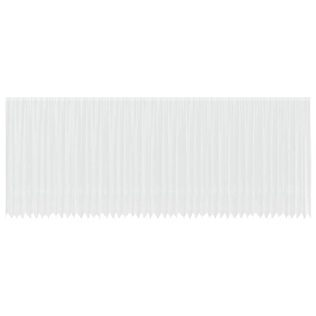 vidaXL Κουρτίνες με κουρτίνες Λευκό 500x100cm Πολυεστέρας