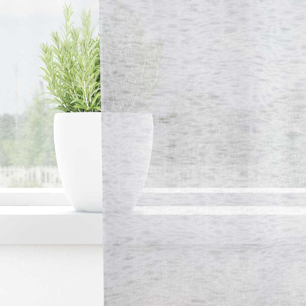 vidaXL Κουρτίνες 2 pcs Ανοιχτό γκρι 140 x 225 cm Πολυεστέρας