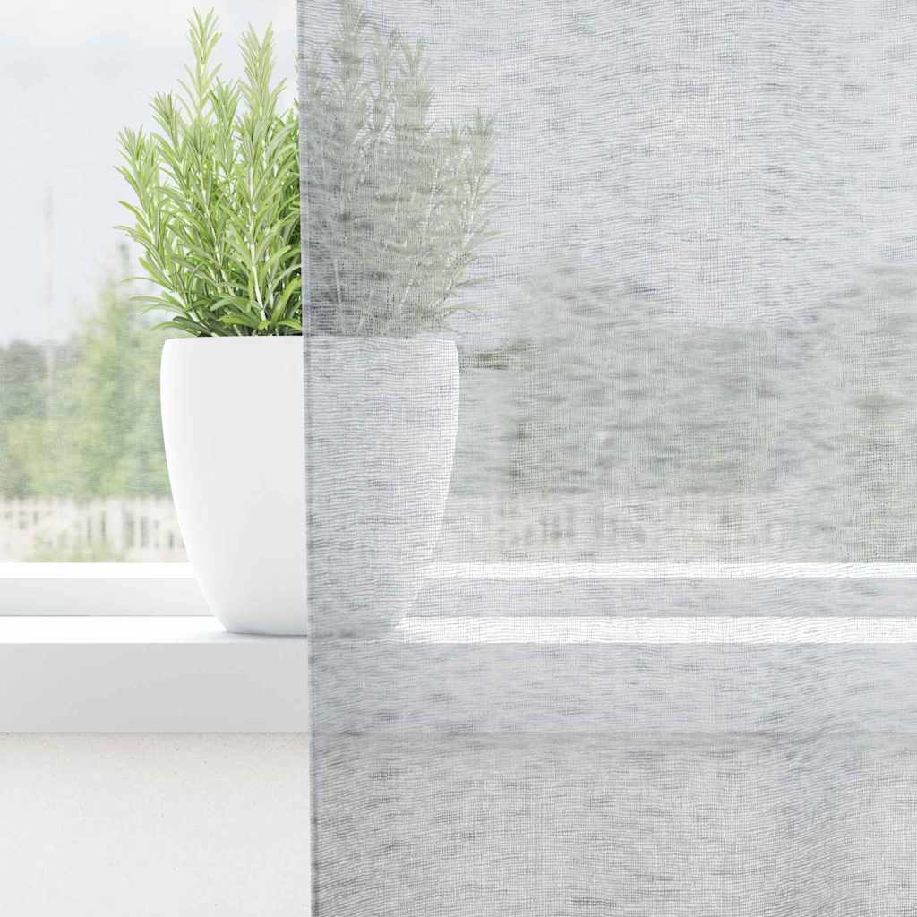 vidaXL Κουρτίνες 2 pcs Σκούρο γκρι 140 x 175 εκ. Πολυεστέρας