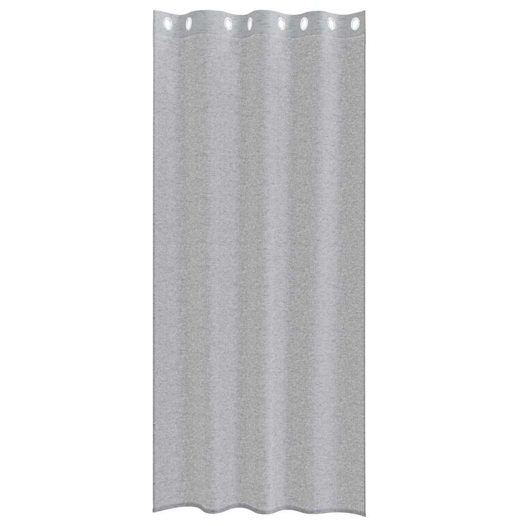 vidaXL Κουρτίνες 2 pcs Σκούρο γκρι 140 x 245 εκ. Πολυεστέρας