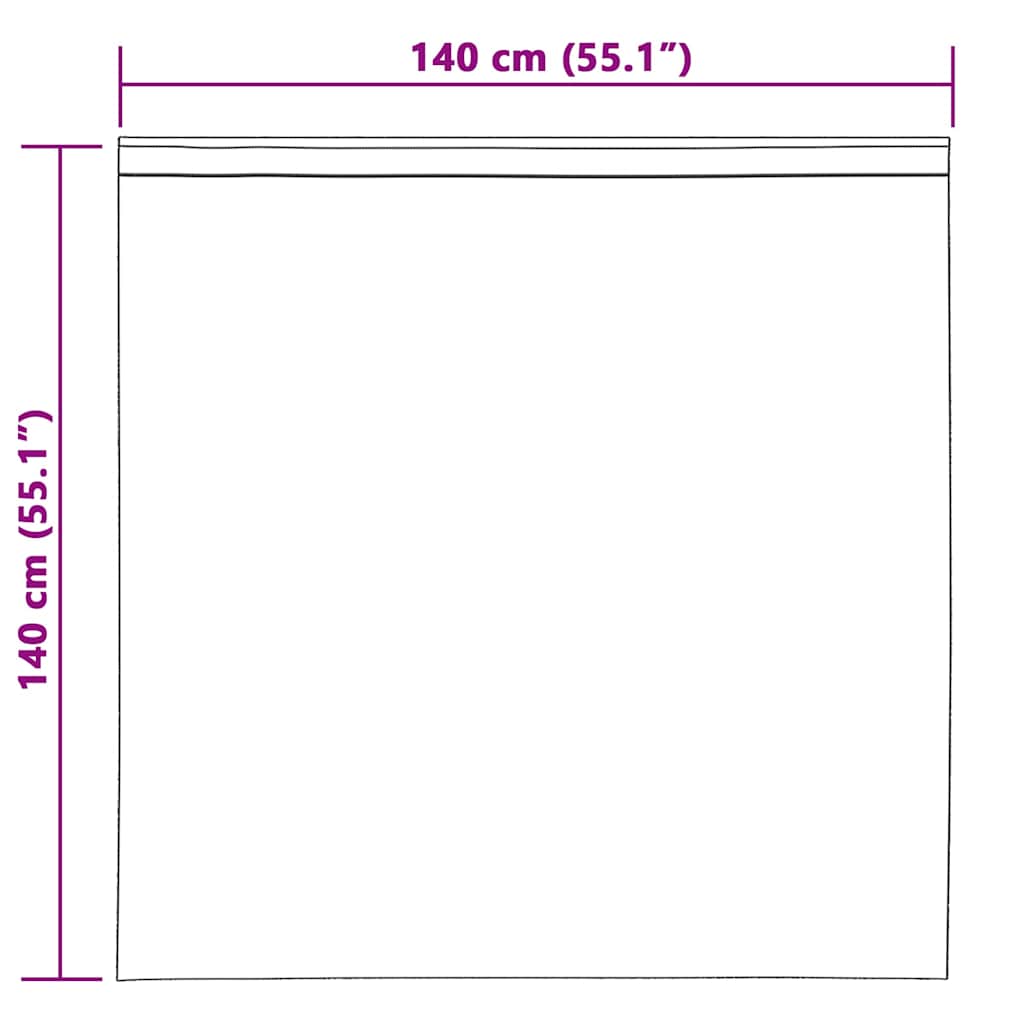 vidaXL Κουρτίνες 2 pcs Σκούρο γκρι 140 x 140 εκ. Πολυεστέρας