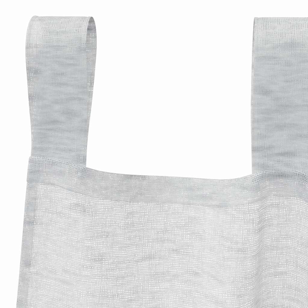 vidaXL Κουρτίνες 2 pcs Ανοιχτό γκρι 140 x 225 cm Πολυεστέρας