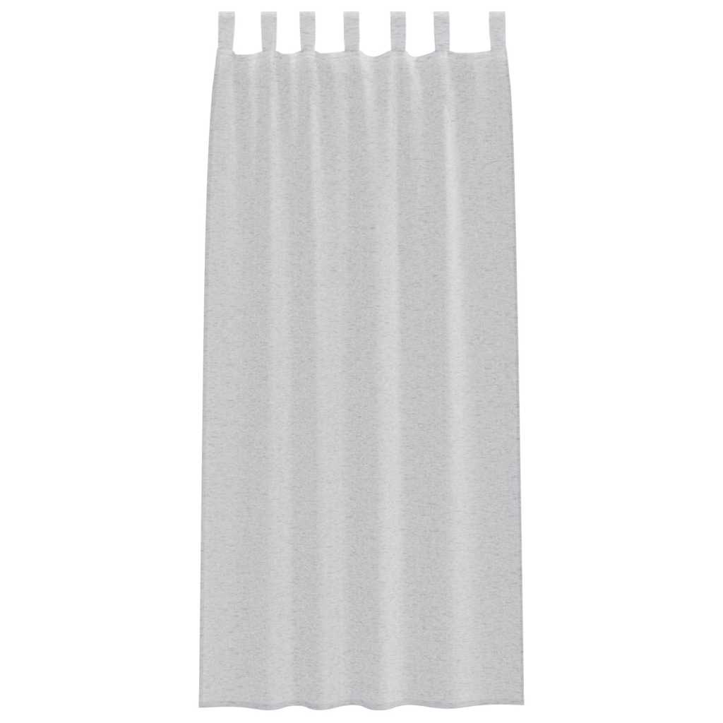 vidaXL Κουρτίνες 2 pcs Ανοιχτό γκρι 140 x 225 cm Πολυεστέρας
