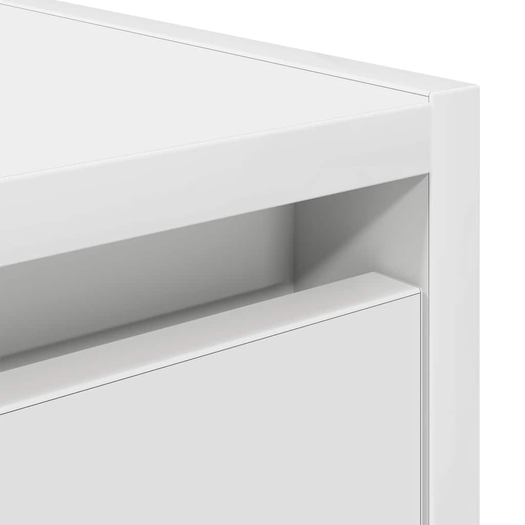 vidaXL Κομοδίνο Επιτοίχιο Λευκά 38x34x40 εκ.