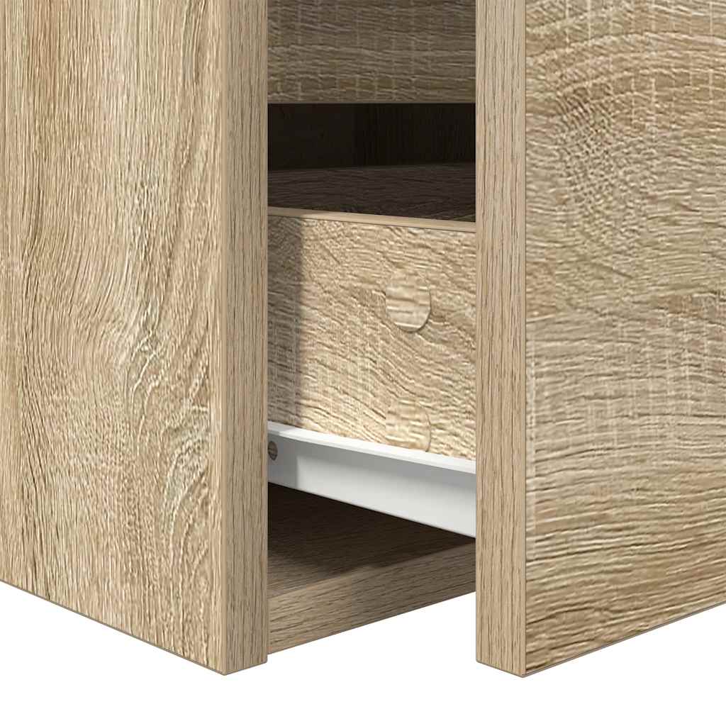 vidaXL Κομοδίνα Επιτοίχια Sonoma Δρυς 38x34x40 εκ.