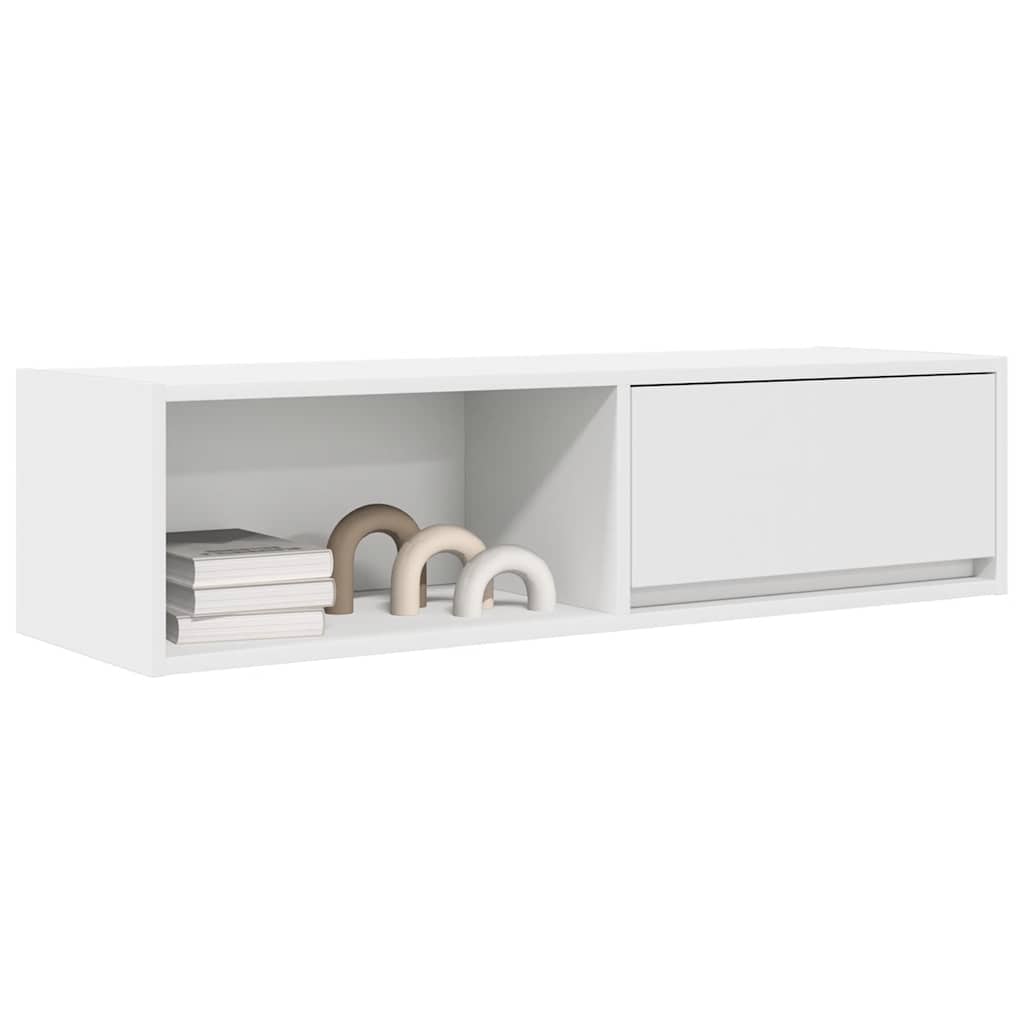 ντουλάπι τηλεόρασης vidaXL Λευκό 100x31x25,5 cm Ξύλινη κατασκευή